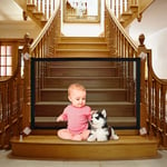 Stair Gates for Dogs, 90x72cm Portable Mesh Dog Gates Indoor extendable no Baby