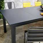 Table De Jardin À Rallonge En Aluminium Noir 12 Places