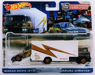 Mattel Hot Wheels: Premium Car Culture Team Transport - Nissan Silvia (S13) Sakura Sprinter (HKF41)