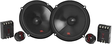 JBL Stage3 607CF Haut Parleur Voiture 16.5 cm à 2 Voies - Set d'enceinte Harman Kardon Composants de 250 Watts avec Haut-parleurs encastrés sans Grille et tweeters encastrés