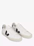 VEJA Campo Leather Trainers, White Black