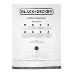 BLACK+DECKER Sacs de rangement sous vide, blanc, taille L x 3 pc