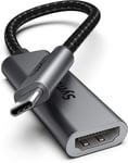 Syntech USB C HDMI -sovittimella 4K, Thunderbolt 3 HDMI -sovittimella, yhteensopiva MacBook Pro 2020 MacBook Air 2022 iPad Mini 6/Pro/Air 2021 IMAC 2021 Surface Pro 8/X GO Studio Galaxy Dell ja muut