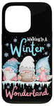 iPhone 13 Pro Walking In A Winter Wonderland Three Gnome Funny Christmas Case