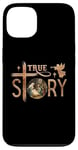 Coque pour iPhone 13 True Story Crèche de Noël Jésus Chrétien Hommes Femmes Enfants