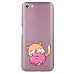 Coque rose pour Iphone 7 8 SE chat donut