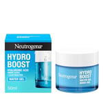 Neutrogena Hydro Boost Water Gel Face Moisturiser, with Hyaluronic Acid for Dry Skin, 50 ml (Pack of 1)