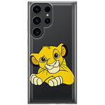 ERT Group Coque de téléphone Portable pour Samsung S23 Ultra Original et sous Licence Officielle Disney Motif Simba & Friends 009 Parfaitement adapté à la Forme du téléphone Portable, partiel imprimé