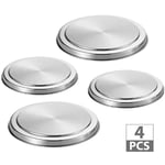 4PCS-Couvercle de cuisinière Caches de Protection pour Plaques de Cuisson Couvercles de Poêles Cache-Plaques Electrique en Acier Inox Comme de