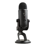 Blue Microphones Yeti, Micro USB pour Enregistrer, Streaming, Gaming, Podcast, PC & Mac, condensateur, avec Effets Blue VO!CE, Support ajustable, Plug and Play - Noir