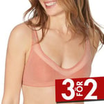 Sloggi BH 2P Oxygene Infinite Soft Bra Beige Large Dam