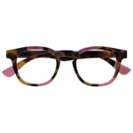 OPULIZE Ava Reading Glasses Flattering Rounded Frame Spring Hinges Scratch Resistant Brown Tortoiseshelll Pink Mens Womens R62-4 +3.50