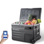 AAOBOSI 45L Glacière à Compresseur, Glaciere Électrique -20℃ à 20℃, Frigo Camion APP&Bouton Contrôle, 12/24V DC et 100-240V AC Glaciere Camping Pour Voiture, Camion, Bateau et Prise De Courant