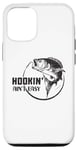 Coque pour iPhone 14 hookin' ain't easy vintage fisherman funny fishing dad