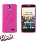 MUZZANO Coque Souple Ultra-Slim - Le S - Grip Rose bonbon pour ALCATEL ONE TOUCH IDOL