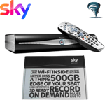 SKY + HD Box 500GB WiFi Remote Control & Cables Slimline Plus DRX890WL Brand New