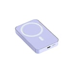 Magnetisk trådlös snabbladdning Powerbank Pd20w Mini bärbar 20000mah extern batteriladdare för Iphone 12 13 purple