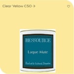 Peinture RESSOURCE Laque Mate Clear Yellow C50 1L