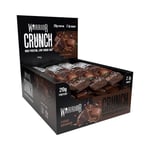 Protein Bars Warrior Crunch - 12 Pack, Smart Low Price Snack - Fudge Brownie