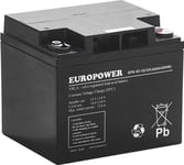 Europower Europower Agm Batteri Eps-Serien 12V 42Ah (Levetid 8-12 År)