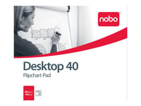 Nobo B1 - Flipdiagramblock - 700 X 1000 Mm - 40 Ark - Tydlig (Paket Om 5)