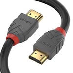 Lindy 3m Ultra High Speed HDMI Cable, Anthra Line, HDMI 2.1 Certified 8K, 10K, 48Gbps, Dolby True HD, Dolby Atmos, Tv Oled Monitor, Xbox Series X, PS5, Blu Ray Soundbar