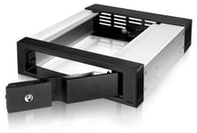 ICY BOX Trayless Mobile Rack Trayless Mobile Rack for 3.5" SATA HDDs  IB-158SK-B  1x 5.25" bay