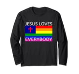 Jesus loves everybody pride gay Long Sleeve T-Shirt
