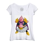 T-Shirt Femme Col Echancré Dragon Ball Z Boo Gentil Manga Anime Japon