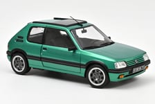 184847 Peugeot 205 GTi Griffe With Window Roof Green Norev 1/18