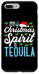 Coque pour iPhone 7 Plus/8 Plus My Christmas Spirit Is Tequila. Boire de Noël drôle