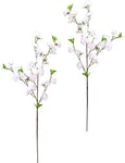 Flair Flower Lot de 2 Branches de Fleurs de Cerisier 88 cm Décoration Printemps, décoration de Pâques, Fleurs artificielles