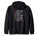 1 N 2 3 4 5 6 - Only One is Down, the Rest is UP! Zip Hoodie