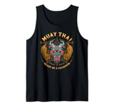 Heart of a Champion - Kickboxing and Muay Thai Demon Tiger Tank Top