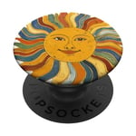 Soleil Rétro Soleil Vintage Hippie Coeur Gypsy Soul 1969 PopSockets PopGrip Interchangeable