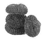 Pine-Sol Heavy-Duty Stainless Steel Scrubbers | Won’t Rust or Splinter | Scrub Sponges for Cast Iron, Oven Racks, Grills, Copper, 4 Pack