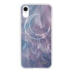 Evetane - Coque Silicone Compatible iPhone XR - Protection Intégrale 360, Fine et Transparente - Coque Avant & Arrière - Haute Résistance - Lune Attrape Rêve