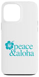 Coque pour iPhone 13 Pro Max Plage de surf pour les vacances de Peace and Aloha à Hawaï