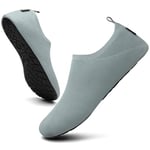 SAGUARO Chaussures d'eau Unisexe Séchage Rapide Mesh Respirant Chaussures Sport Aquatique Intérieur Extérieur, Gris Aqua 40/41