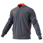 Adidas Men Condivo 18 Polyester Tracksuit Jacket - Onix/Orange, XX-Large