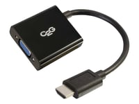 C2g Hdmi To Vga Adapter - Hdmi To Vga Converter - M/F - Videokonverter - Hdmi - Vga - Svart