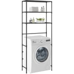 Maisonchic - Meuble pour machine à laver, Meuble pour wc au-dessus lave-linge 3 niveaux 69x28x169cm ASAF43940