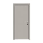 Bloc-porte pose fin de chantier  Premium Miro, H.204 x l.63 cm, aspect cuir argile, réversible