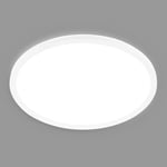 BRILONER - EEK A Plafonnier LED Efficace avec 14W à 3000lm, env. 50.000h de lumière, plat, lumière indirecte, lampe LED, plafonnier LED, lampe de salon, panneau LED, lampe de cuisine, 42x3 cm, blanc