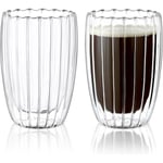 450 ml Dubbelväggiga Glasmuggar Kaffe Koppar, Cappuccino Latte Glas Te Koppar Värmebeständiga Glas Koppar för Kaffe