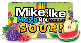 Mike and Ike Mega Mix Sour 120g