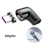 Adaptateur De Câble Magnétique Usb Type-C 120w,Charge Rapide,Pour Xiaomi Ipad Pro Mini,Convertisseur,Connecteur Usb-C - Type Adapter Black