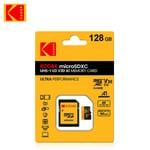 128 Go Kodak-Carte Micro SD, Classe 10, U3, 4K, Haute Vitesse, Mémoire Flash, TF, Mecard C10 ""Nipseyteko