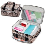 VIGEGARI Carrying Case for Cricut Joy, Cricut Carrying Case Compatible with Cricut Easy Press Mini, Tote Bag for Cricut Joy Accessories and Supplies, Leopard.