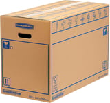 5 BANKERS BOX EXTRA LARGE Strong Moving Boxes, 100L SmoothMove Cardboard Packing